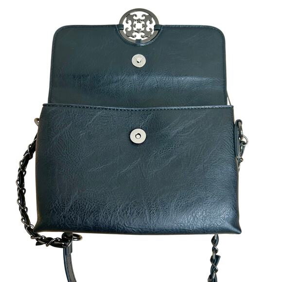 Sam & Hadley Black Shoulder Bag Chain Shoulder Strap Purse - Picture 3 of 9